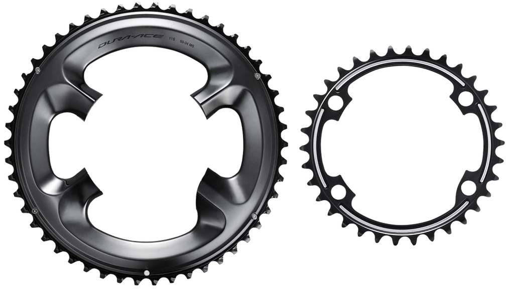 Shimano DURA-ACE R9100 Installed Chain Ring Set